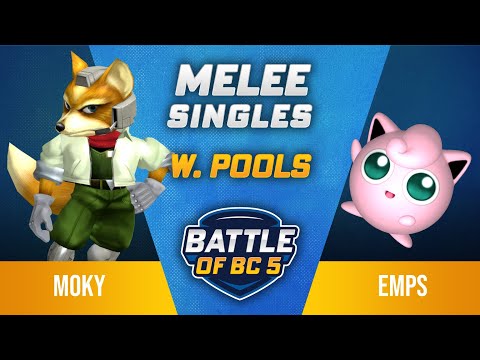 moky (Fox) vs Emps (Jigglypuff) - Melee Singles Winners Pools - Battle of BC 5