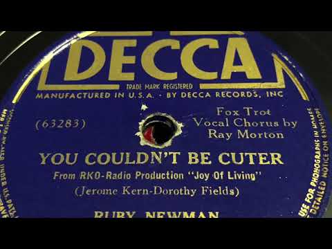 You Couldn’t Be Cuter - Ruby Newman And His Orchestra 1938
