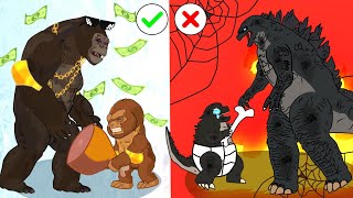 Download lagu RICH MOM vs BROKE MOM - Poor Baby Godzilla Life | So Sad Story But Happy Ending Godzilla Animation mp3