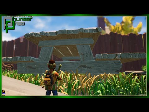 Evading exploding bugs on the way to the massive picnic bench! in Grounded