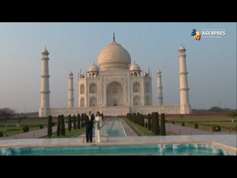India - Donald şi Melania Trump au vizitat Taj Mahal, monument închinat dragostei