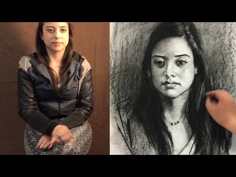 How to start a portrait drawing from live, revised