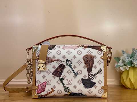 Louis Vuitton Side Trunk Large Handbag M29355 Monogram Dune Flight Mode