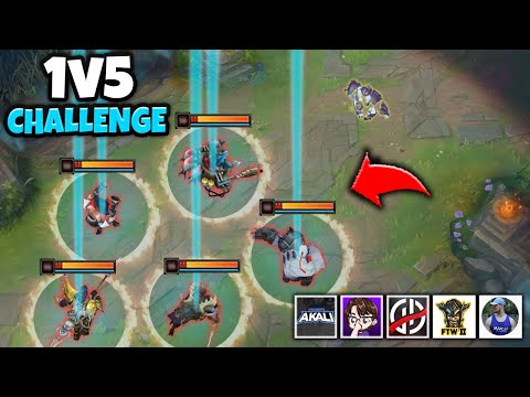GIVING ZWAG 100% CDR ON XERATH | 1V5 CHALLENGE VS. YOUTUBERS - League of Legends