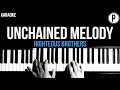 The Righteous Brothers Unchained Melody Karaoke Acoustic Piano Cover Lyrics
