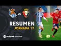 Resumen de Real Sociedad vs CA Osasuna (1-1)