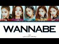 ITZY WANNABE English version Lyrics Colo ITZY WANNABE English version Lyrics Colo