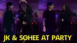 Jungkook & Han Sohee Spotted at Night Club Party in London, JK & So Hee Seven Party BTS airport live