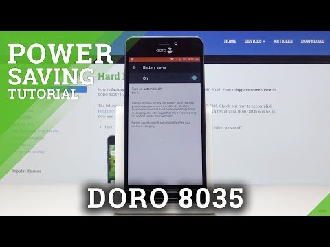 How to Enable Power Saving Mode in DORO 8035 – Low Power Solution