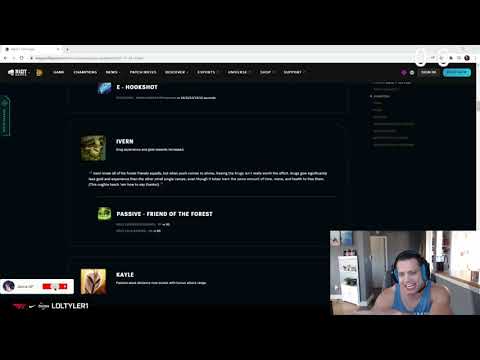 Tyler1 reacts to Ivern buff