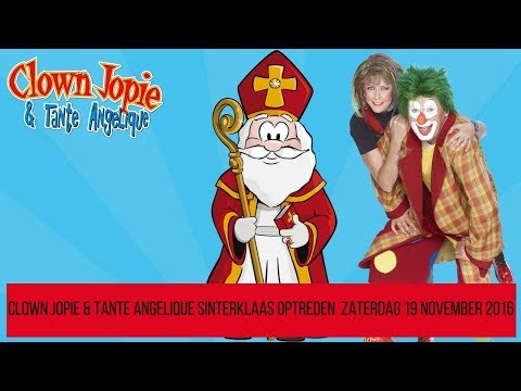 Videoverslag Sinterklaas optredens Clown Jopie & Tante Angelique