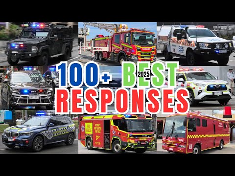 *100+ EMERGENCY RESPONSES* Best of 2025 - AUSTRALIAN Emergency Vehicles Responding | LIGHTS & SIRENS