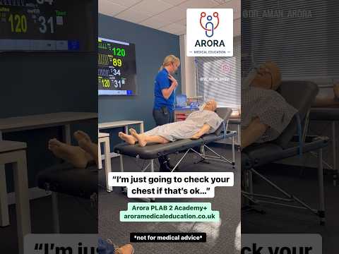 “I’m just going to examine your chest”… #plab #plab2 #simman