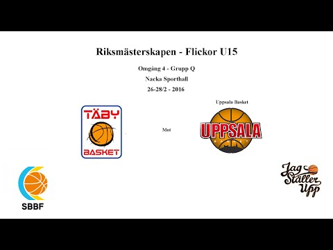 Täby Basket mot KFUM Uppsala Basket - RM Omgång 4 - 2016-02-28