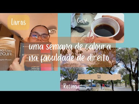 PRIMEIRA SEMANA NA FACULDADE DE DIREITO + rotina, academia e Ufal | #studyvlog 18