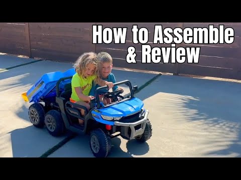 Set Up Guide & Review of 24V 2 Seater Ride On Dump Truck with Remote