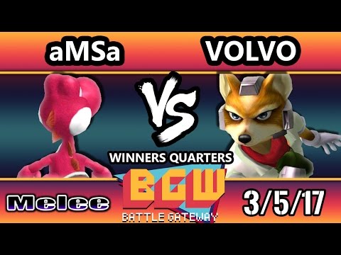 BGW15 SSBM - VGBC | aMSa (Yoshi) Vs. Volvo (Fox) Smash Melee WQ
