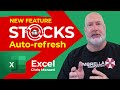 Auto Refresh STOCKS In Excel Pull Live Stock Data In Excel New Feature