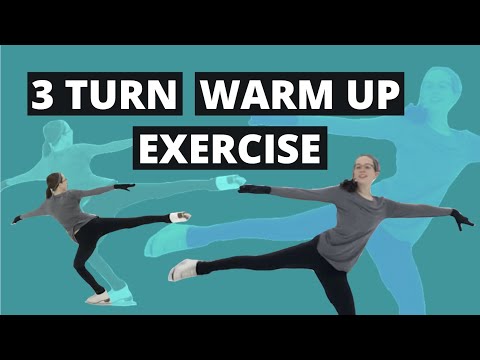 Three Turn Warm Up Step Sequence || Coach Shelly Skates