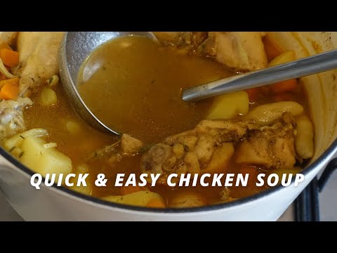 Watch Me Make CHICKEN SOUP | QUICK & EASY FEEL GOOD SOUP | Jamaican Independence Series