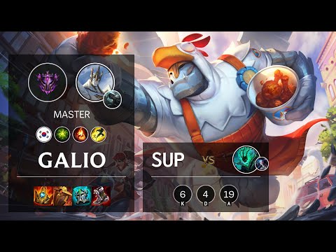 Galio Support vs Thresh - KR Master Patch 11.5