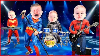 Superhero Song Silly Slapstick Songs with Baby Face Mask Superheroes FUN Comedy Skit Music Video