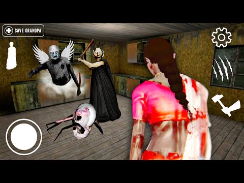 PLAYING AS KAMLA IN BLACK GRANNY || CAN KAMLA SAVE FLYING GRANDPA 