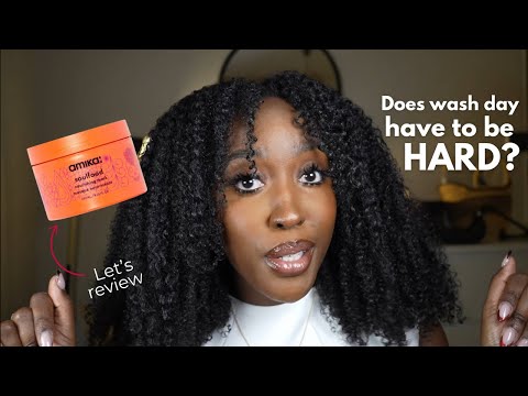 how to make a long wash day bearable | testing amika nourishing mask
