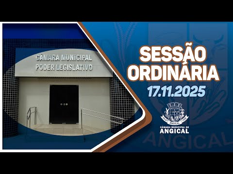 SESSÃO ORDINÁRIA 17.11.25