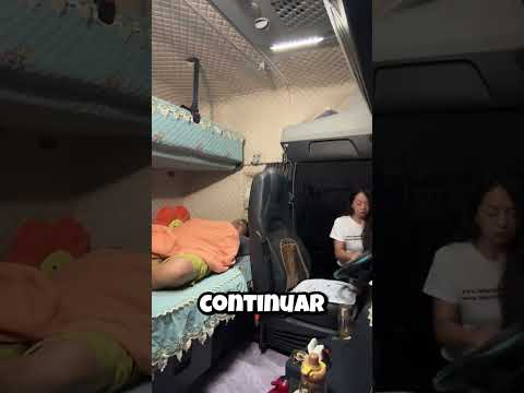 Quando ele se cansa, ela assume o volante e continua a rota 🌙🚛