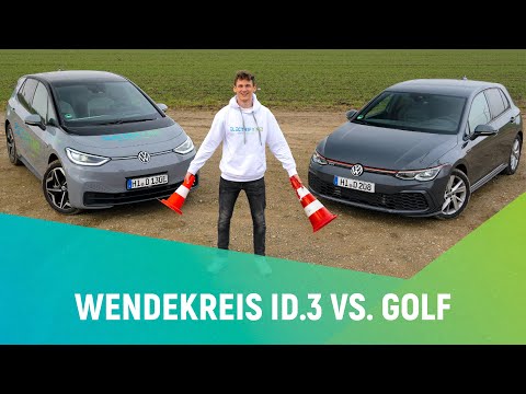 VW ID.3 & VW Golf 8 | Der Wendekreis im Vergleich | ELECTRIFY ME!
