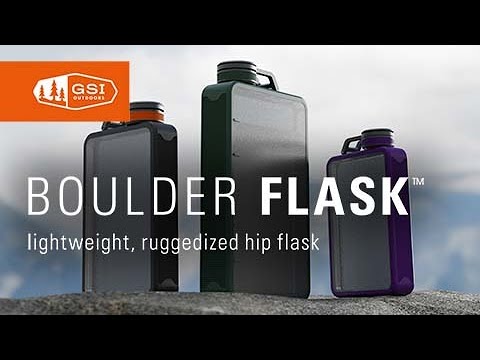 GSI Outdoors | Boulder Flask - Lightweight, Ruggedized Hip Flask