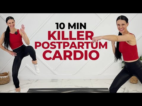 12 Minute Postpartum Cardio Workout NO TALKING NO EQUIPMENT