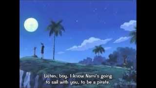 One Piece - Genzo promises Luffy that he will kill him if he takes Nami's smile away