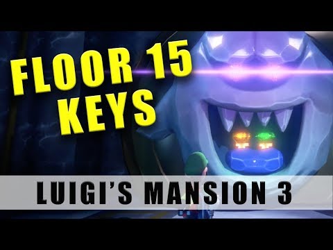 Luigi's Mansion 3 Floor 15 keys - All 15F Master Suite keys