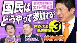 参政党が法案提出！国民はどうやって参加する？徹底解説Part3 神谷宗幣 安達悠司 丸谷元人【赤坂ニュース357】