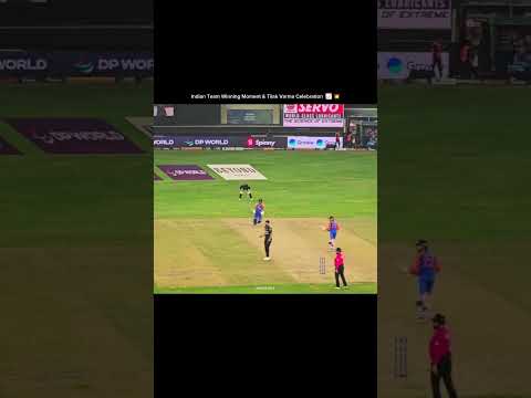 India Winning Moment & Tilak Varma Celebration 📈💥 #indvspak #tilakvarma #asiacup #india #dhoni