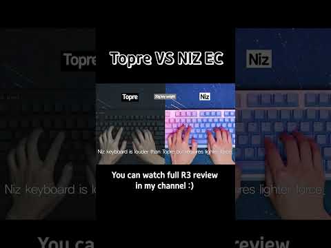 Topre VS NIZ EC│Comparing Typing Sounds