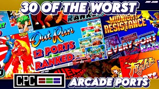 The Worst Ranked Amstrad Arcade Ports (Time Stamps) #amstrad #amstradcpc #amstradcpc464