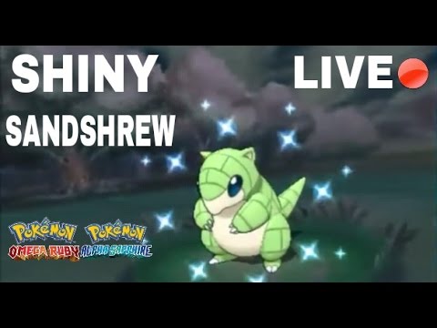 Live Shiny Sandshrew!! (ORAS) 1,502 RE! WEIRD REACTION!?