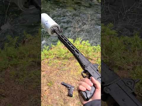Suppressed Sub 2000 .40 cal #suppressed #keltec #Billisticsbackyard