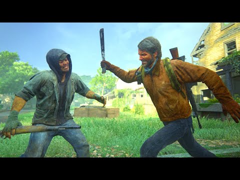 The Last of Us Part 1 Remake Brutal Kills & Aggressive Combat - (Grounded) 4K