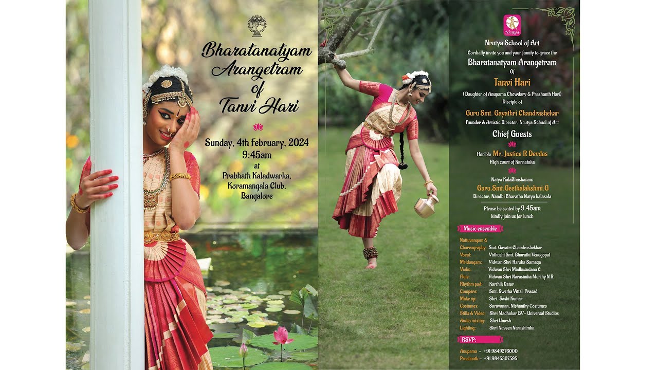 Bharatanatyam Arangetram of Tanvi Hari | Guru Gayatri Chandrashekar | @buddha8776