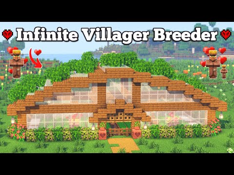 Minecraft Infinite Villager Breeder (Java & Bedrock) (Automatic Farm) | Easy Tutorial