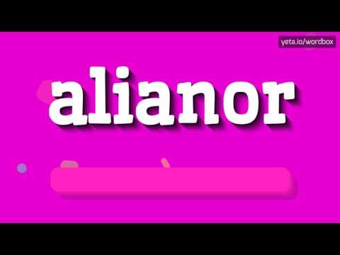 ALIANOR - HOW TO PRONOUNCE IT!?