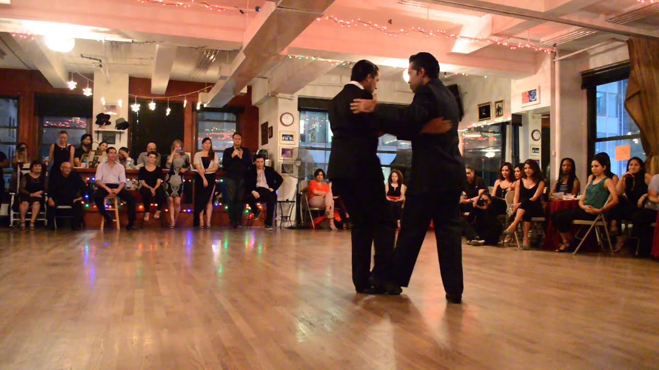 Walter Perez & Leonardo Sardella at La Romeria Milonga. Tango x3. Video #3