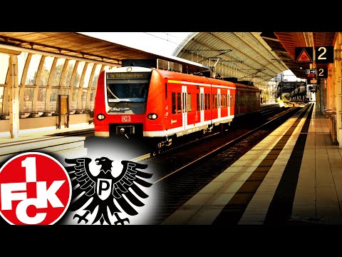 Wenn die eigene Zaunfahne im Zug vergessen wird...