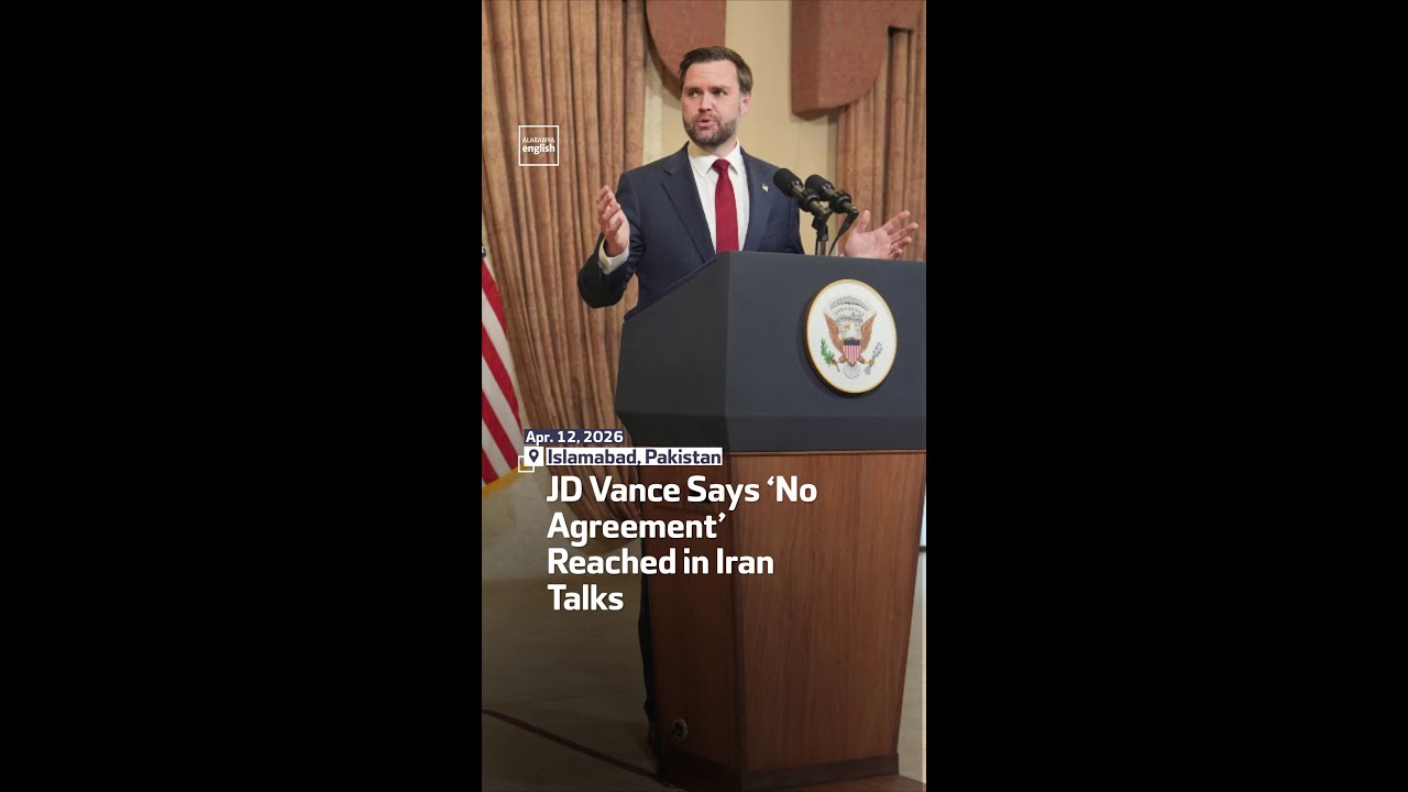 Video | JD Vance Says ‘No Agreement’ Reached In Iran Talks