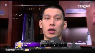 Jeremy Lin - Pacers vs. Lakers Post Game Interview 1/4/15