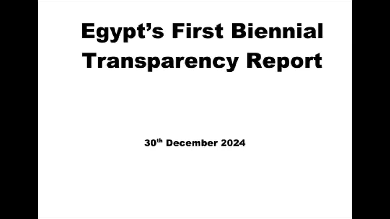 Egypt Biennial Transparency Report 2024